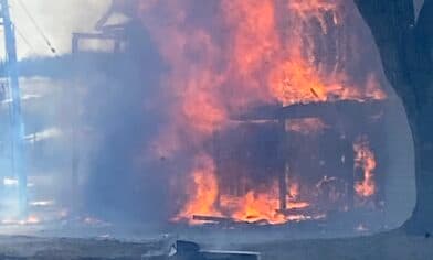 Incendie majeur à Ste Marie